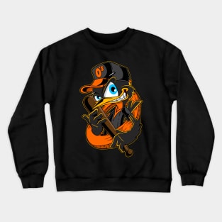 Baseball Oriole Crewneck Sweatshirt